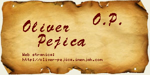 Oliver Pejica vizit kartica